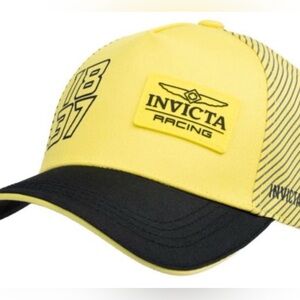 Invicta Yellow and Black Racing Cap SnapBack | BRAND NEW w/ Tags